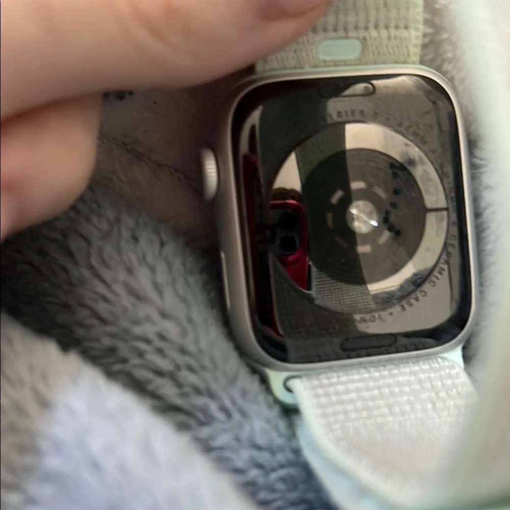 Silver Smartwatch with Gray Band